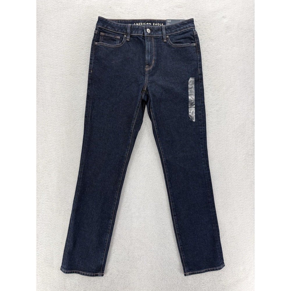 American Eagle Skinny Jeans Womens 6 Blue Dark Wash Mid Rise Stretch Denim NWT